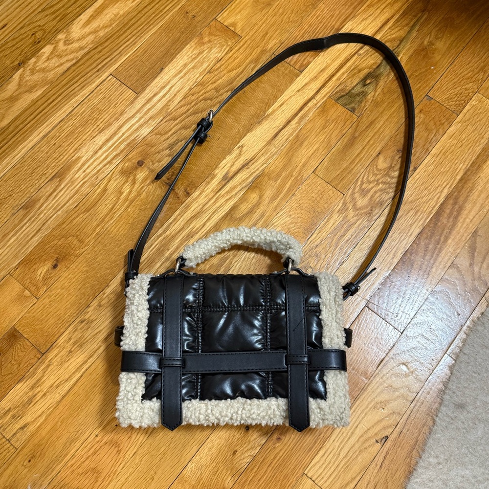 Black Zara Sherpa Bag